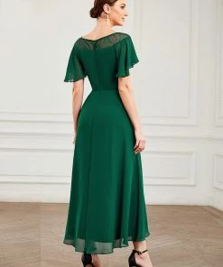 Ever-Pretty US SHOP BY OCCASION Plus Size Boat Neck Formal Cocktail Dress With Sleeves