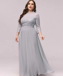 Ever-Pretty US Women's Fashion Lace Bodice Chiffon Evening Dress SHOP BY OCCASION