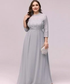 Ever-Pretty US Plus Size High Neck Long Lace Formal Evening Dress SHOP BY OCCASION