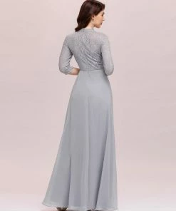 Ever-Pretty US Women's Fashion Lace Bodice Chiffon Evening Dress SHOP BY OCCASION