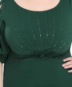 Ever-Pretty US Trendy Round Neck Long Mermaid Evening Dress With Sleeves