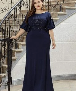 Ever-Pretty US Simple Plus Size Bodycon Maxi Mermaid Formal Evening Dress SHOP BY OCCASION