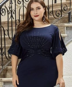 Ever-Pretty US Simple Plus Size Bodycon Maxi Mermaid Formal Evening Dress SHOP BY OCCASION