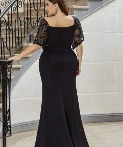 Ever-Pretty US Plus Size V Neck Elegant Long Formal Dresses