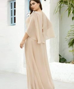 Ever-Pretty US Women's Plus Size Long Formal Bridesmaid Dress With Wraps SHOP BY OCCASION