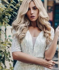 Ever-Pretty US Deep V Neckline Sequin Tassels Prom Dresses With Half Sleeves SHOP BY OCCASION