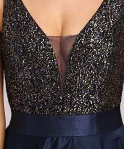 Ever-Pretty US SHOP BY OCCASION Sparkly Bodice High Low Prom Dresses For Women