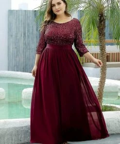 Ever-Pretty US SHOP BY OCCASION Women's Long Tulle & Sequin Evening Dresses For Mother Of The Bride 50 Ever-Pretty US SHOP BY OCCASION Women's Long Tulle & Sequin Evening Dresses For Mother Of The Bride