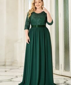 Ever-Pretty US SHOP BY OCCASION Women's Long Tulle & Sequin Evening Dresses For Mother Of The Bride