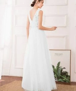 Ever-Pretty US SHOP BY OCCASION Women's Fashion A-Line Tulle Bridesmaid Dress With Sequin