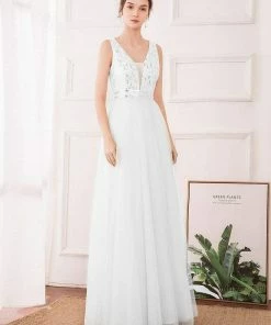 Ever-Pretty US SHOP BY OCCASION Women's Fashion A-Line Tulle Bridesmaid Dress With Sequin