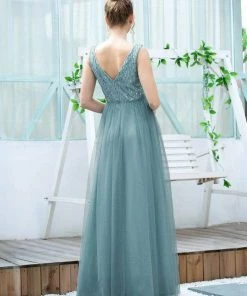 Ever-Pretty US SHOP BY OCCASION Women's Fashion A-Line Tulle Bridesmaid Dress With Sequin