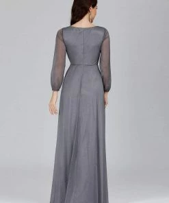 Ever-Pretty US Women's Sexy Long Sleeve V-Neck Shiny Evening Dress SHOP BY OCCASION