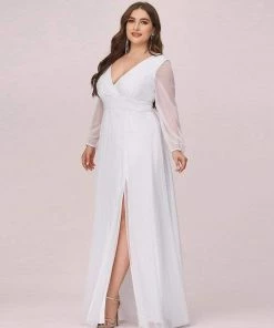 Ever-Pretty US Plus Size Long Sleeve Sequin Formal Evening Wear SHOP BY OCCASION