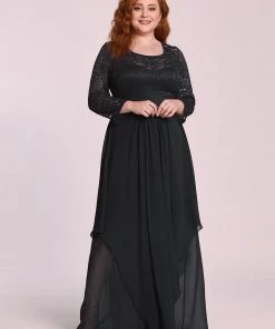 Ever-Pretty US SHOP BY OCCASION Plus Size Classic Long Sleeve Floral Lace Formal Bridesmaid Dress 49 Ever-Pretty US SHOP BY OCCASION Plus Size Classic Long Sleeve Floral Lace Formal Bridesmaid Dress