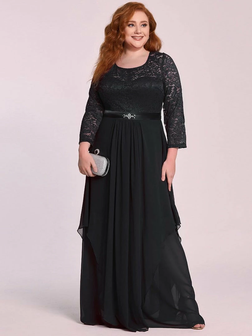 Ever-Pretty US SHOP BY OCCASION Plus Size Classic Long Sleeve Floral Lace Formal Bridesmaid Dress 11 Ever-Pretty US SHOP BY OCCASION Plus Size Classic Long Sleeve Floral Lace Formal Bridesmaid Dress
