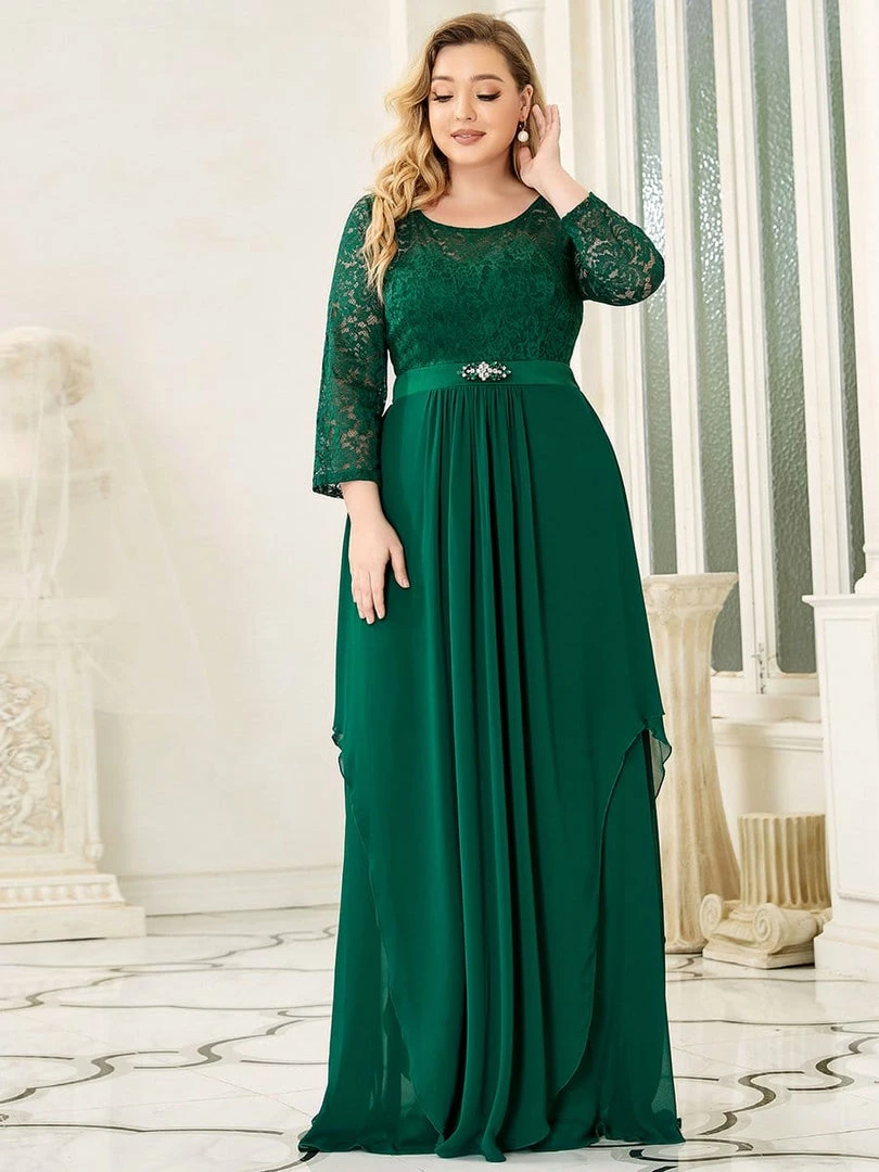 Ever-Pretty US SHOP BY OCCASION Plus Size Classic Long Sleeve Floral Lace Formal Bridesmaid Dress 21 Ever-Pretty US SHOP BY OCCASION Plus Size Classic Long Sleeve Floral Lace Formal Bridesmaid Dress