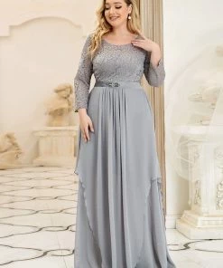 Ever-Pretty US SHOP BY OCCASION Plus Size Classic Long Sleeve Floral Lace Formal Bridesmaid Dress 50 Ever-Pretty US SHOP BY OCCASION Plus Size Classic Long Sleeve Floral Lace Formal Bridesmaid Dress