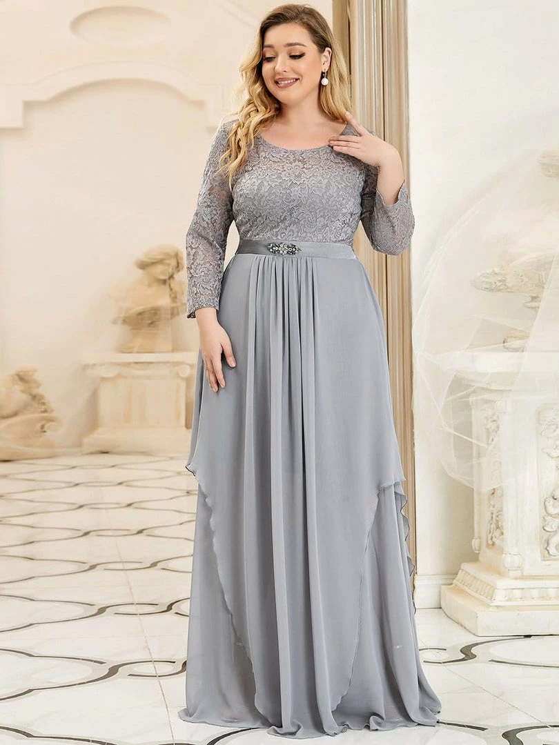 Ever-Pretty US SHOP BY OCCASION Plus Size Classic Long Sleeve Floral Lace Formal Bridesmaid Dress 16 Ever-Pretty US SHOP BY OCCASION Plus Size Classic Long Sleeve Floral Lace Formal Bridesmaid Dress