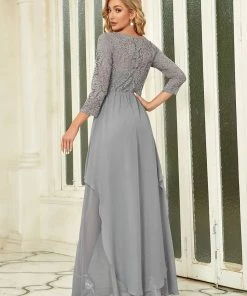 Ever-Pretty US Classic Floral Lace Bridesmaid Dress With Long Sleeve SHOP BY OCCASION