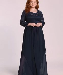 Ever-Pretty US SHOP BY OCCASION Plus Size Classic Long Sleeve Floral Lace Formal Bridesmaid Dress 44 Ever-Pretty US SHOP BY OCCASION Plus Size Classic Long Sleeve Floral Lace Formal Bridesmaid Dress