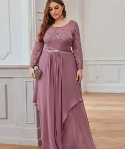 Ever-Pretty US SHOP BY OCCASION Plus Size Classic Long Sleeve Floral Lace Formal Bridesmaid Dress 60 Ever-Pretty US SHOP BY OCCASION Plus Size Classic Long Sleeve Floral Lace Formal Bridesmaid Dress