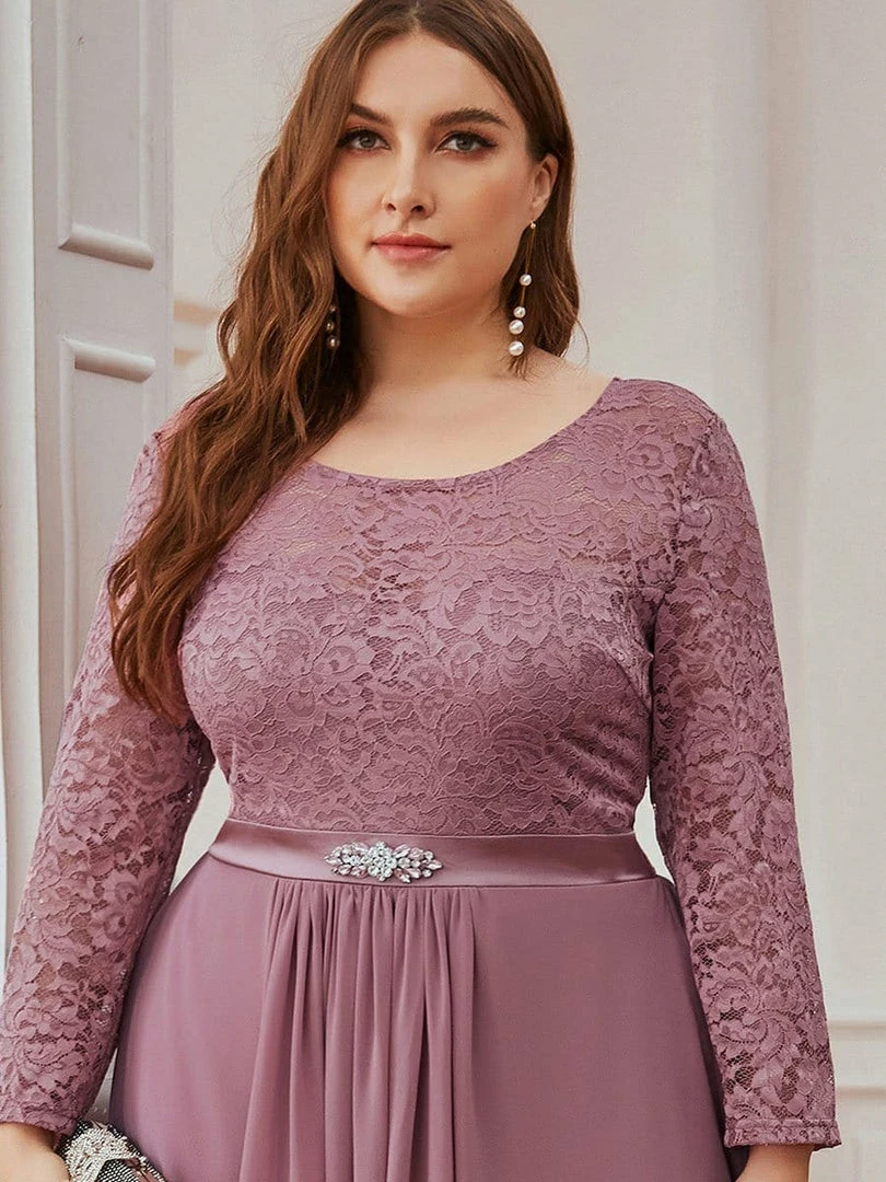 Ever-Pretty US SHOP BY OCCASION Plus Size Classic Long Sleeve Floral Lace Formal Bridesmaid Dress 29 Ever-Pretty US SHOP BY OCCASION Plus Size Classic Long Sleeve Floral Lace Formal Bridesmaid Dress