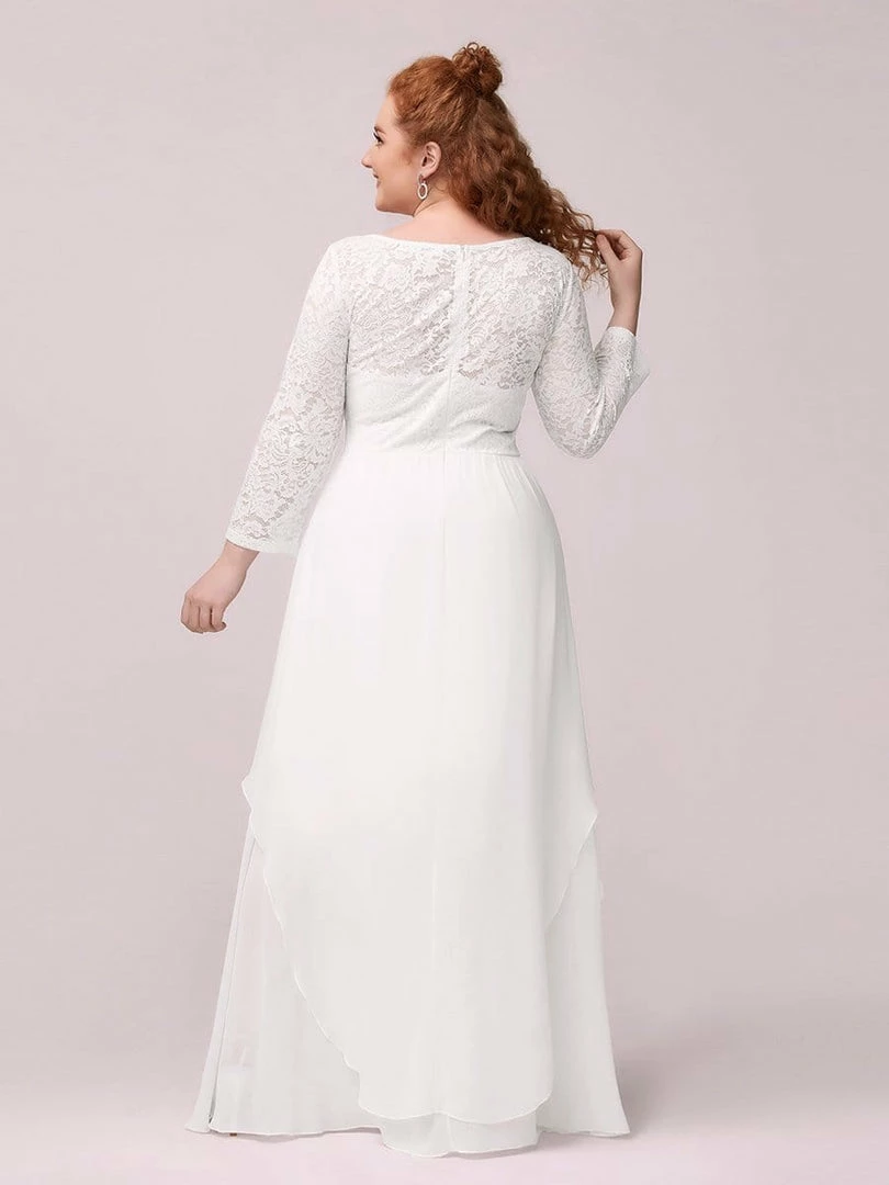 Ever-Pretty US SHOP BY OCCASION Plus Size Classic Long Sleeve Floral Lace Formal Bridesmaid Dress 32 Ever-Pretty US SHOP BY OCCASION Plus Size Classic Long Sleeve Floral Lace Formal Bridesmaid Dress