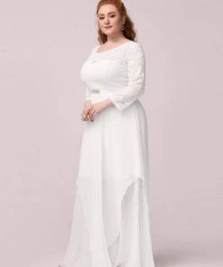 Ever-Pretty US Classic Floral Lace Bridesmaid Dress With Long Sleeve SHOP BY OCCASION