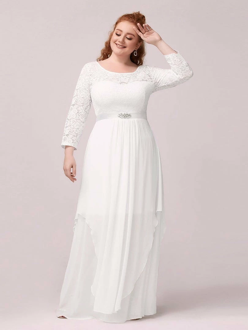 Ever-Pretty US SHOP BY OCCASION Plus Size Classic Long Sleeve Floral Lace Formal Bridesmaid Dress 35 Ever-Pretty US SHOP BY OCCASION Plus Size Classic Long Sleeve Floral Lace Formal Bridesmaid Dress
