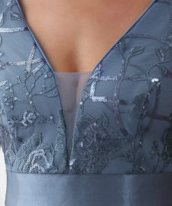 Ever-Pretty US Fashion High-Low Deep V Neck Tulle Prom Dresses With Sequin Appliques SHOP BY OCCASION