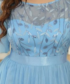 Ever-Pretty US Plus Size Sequin Bodice Long Formal Evening Dresses SHOP BY OCCASION