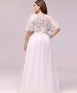 Ever-Pretty US Summer Dresses 2022 Elegant A-Line Short Sleeve Sequin Leaf Causal Wedding Dress 12 Ever-Pretty US Summer Dresses 2022 Elegant A-Line Short Sleeve Sequin Leaf Causal Wedding Dress