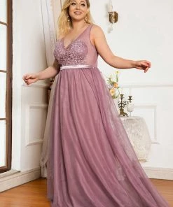 Ever-Pretty US Plus Size Women's A-Line V-Neck Floral Lace Appliques Bridesmaid Dress 19 Ever-Pretty US Plus Size Women's A-Line V-Neck Floral Lace Appliques Bridesmaid Dress