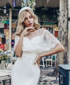 Ever-Pretty US Sweetheart Illusion Neckline Wedding Dress With Ruffle Sleeves SHOP BY OCCASION 10 Ever-Pretty US Sweetheart Illusion Neckline Wedding Dress With Ruffle Sleeves SHOP BY OCCASION