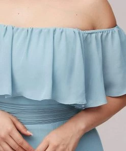 Ever-Pretty US Plus Size Sexy Side Split Long Chiffon Formal Dresses Summer Dresses 2022