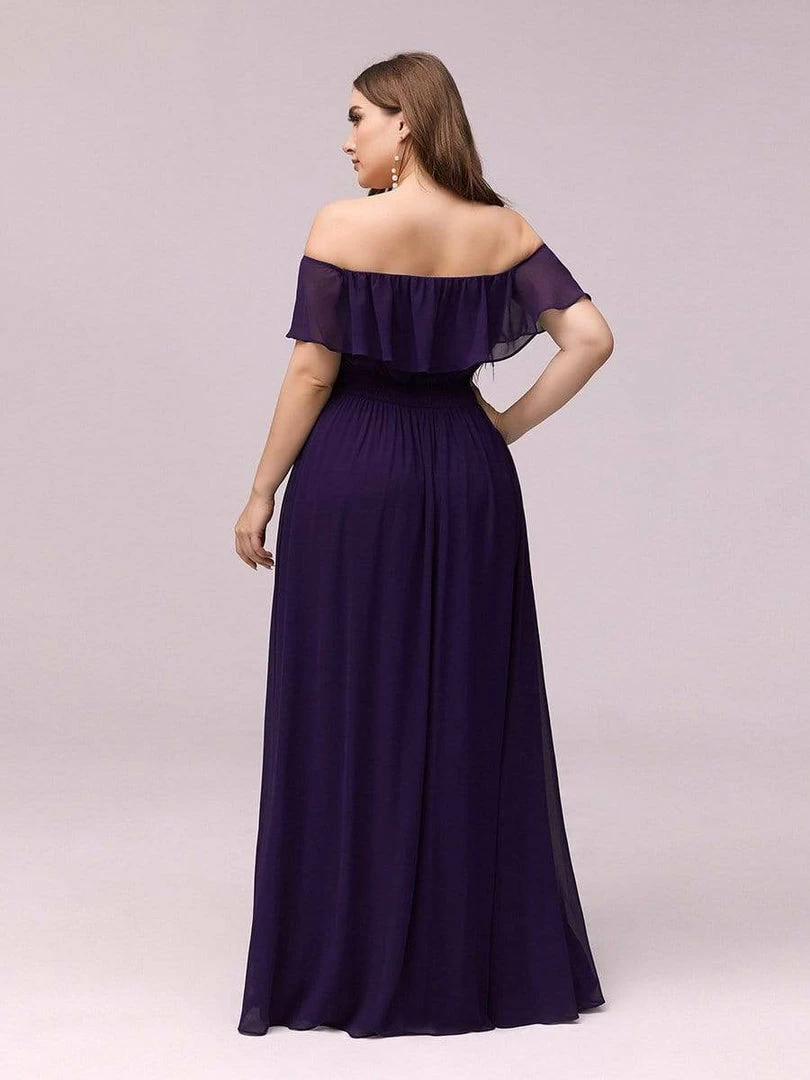 Ever-Pretty US Evening Dresses & Gowns Women's Off Shoulder Ruffle Thigh Split Bridesmaid Dresses 50 Ever-Pretty US Evening Dresses & Gowns Women's Off Shoulder Ruffle Thigh Split Bridesmaid Dresses