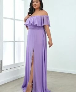 Ever-Pretty US Plus Size Sexy Side Split Long Chiffon Formal Dresses Summer Dresses 2022