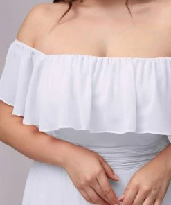 Ever-Pretty US Plus Size Sexy Side Split Long Chiffon Formal Dresses Summer Dresses 2022