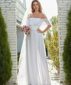 Ever-Pretty US Evening Dresses & Gowns Women's Off Shoulder Ruffle Thigh Split Bridesmaid Dresses 87 Ever-Pretty US Evening Dresses & Gowns Women's Off Shoulder Ruffle Thigh Split Bridesmaid Dresses