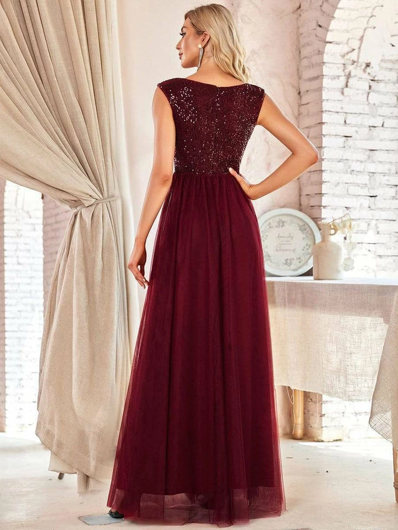 Ever-Pretty US Floor Length Deep V Neck Sequin Prom Dresses For Women SHOP BY OCCASION 2 Ever-Pretty US Floor Length Deep V Neck Sequin Prom Dresses For Women SHOP BY OCCASION