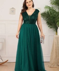 Ever-Pretty US Floor Length Deep V Neck Sequin Prom Dresses For Women SHOP BY OCCASION 43 Ever-Pretty US Floor Length Deep V Neck Sequin Prom Dresses For Women SHOP BY OCCASION