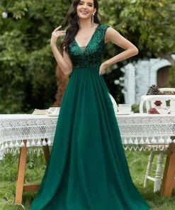 Ever-Pretty US Floor Length Deep V Neck Sequin Prom Dresses For Women SHOP BY OCCASION 38 Ever-Pretty US Floor Length Deep V Neck Sequin Prom Dresses For Women SHOP BY OCCASION