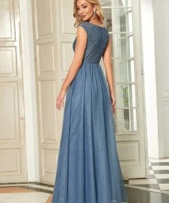 Ever-Pretty US Floor Length Deep V Neck Sequin Prom Dresses For Women SHOP BY OCCASION 53 Ever-Pretty US Floor Length Deep V Neck Sequin Prom Dresses For Women SHOP BY OCCASION