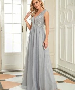 Ever-Pretty US Floor Length Deep V Neck Sequin Prom Dresses For Women SHOP BY OCCASION 60 Ever-Pretty US Floor Length Deep V Neck Sequin Prom Dresses For Women SHOP BY OCCASION