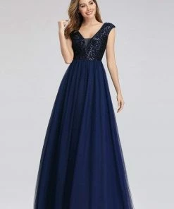 Ever-Pretty US Floor Length Deep V Neck Sequin Prom Dresses For Women SHOP BY OCCASION 49 Ever-Pretty US Floor Length Deep V Neck Sequin Prom Dresses For Women SHOP BY OCCASION