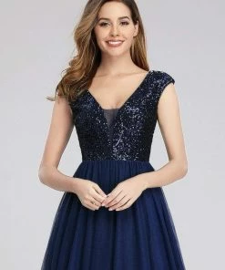 Ever-Pretty US Floor Length Deep V Neck Sequin Prom Dresses For Women SHOP BY OCCASION 47 Ever-Pretty US Floor Length Deep V Neck Sequin Prom Dresses For Women SHOP BY OCCASION