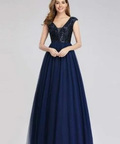 Ever-Pretty US Floor Length Deep V Neck Sequin Prom Dresses For Women SHOP BY OCCASION 45 Ever-Pretty US Floor Length Deep V Neck Sequin Prom Dresses For Women SHOP BY OCCASION