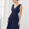 Ever-Pretty US Cocktail Dresses Women Sleeveless V Neck Short Bridesmaid Dress