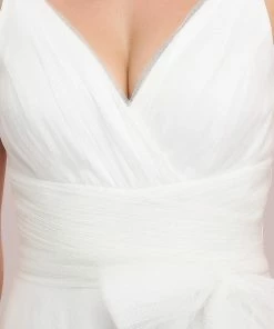 Ever-Pretty US Floor Length Double V Neck Tulle Bridesmaid Dresses 102 Ever-Pretty US Floor Length Double V Neck Tulle Bridesmaid Dresses